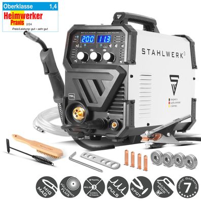 Stahlwerk Schweißgerät MIG MAG 200 Spot Puls Pro Kombigerät mit Spotfunktion