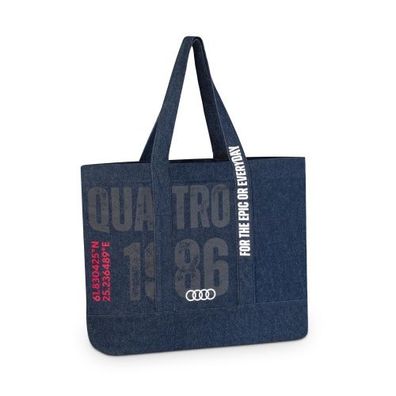 Original Audi Kaipola 86 Shopper, blau Tasche Einkaufstasche