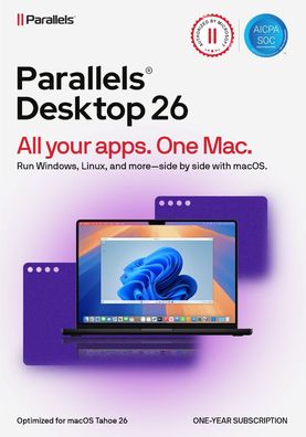 Parallels Desktop 26 PRO für MAC 1 Jahr Digitaler Download