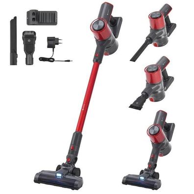 Staubsauger Handstaubsauger Akkustaubsauger beutellos Rot B-WARE