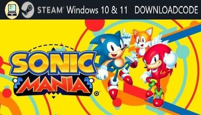 NEU PC Computer Spiel Sonic Mania für Windows 10 11 STEAM Download Code Game Key