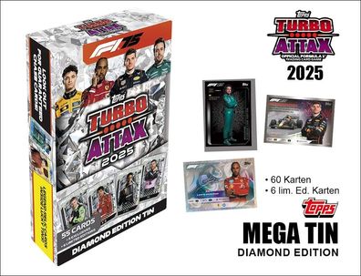 Turbo Attax Formel 1 TC 2025 MEGA TINS Diamond Edition