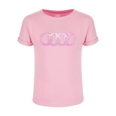 Original Audi T-Shirt Mädchen, Kinder, rosa