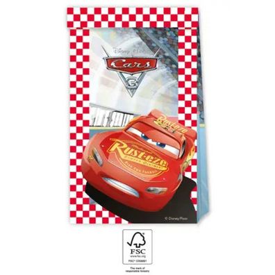 Disney Cars Arena Race Papiertüte 4 Stk FSC