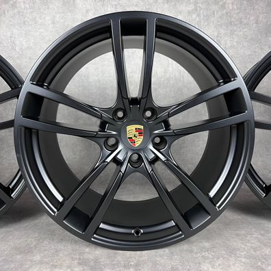 Original Porsche Cayenne E3 21" Turbo Felgen S GTS Hybrid 9YA schwarz neuwertig