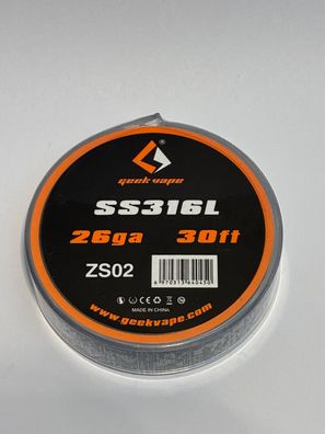 Geekvape SS316L Draht - 0,4 mm (26GA)