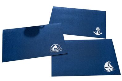 Platzset rechteckig „Anker/Schiff“ 2er Set