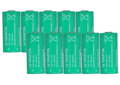 Varta Lithium 3V 1350mAh Batterie CR 2/3 AA 10er-Set