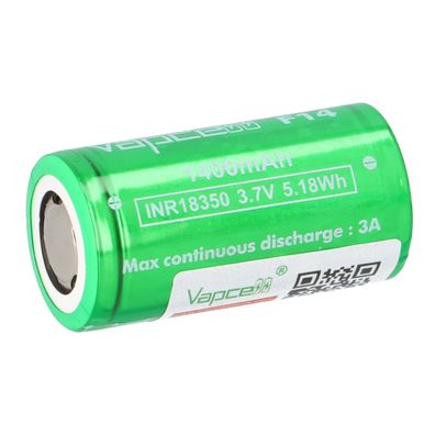 Vapcell F14 INR18350 Batterie 1400mAh 3,6V