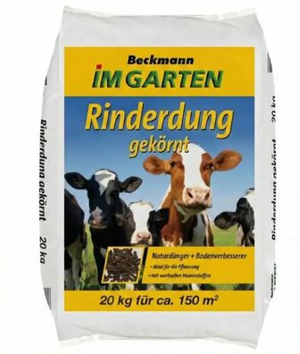 Rinderdung gekörnt 20 Kg BIO Anbau geeignet