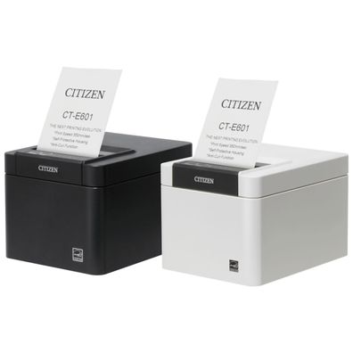 Citizen CT-E601, 8 Punkte/mm (203dpi), Cutter, USB, USB-Host, BT, schwarz