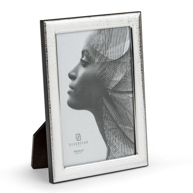 Zilverstad Fotorahmen 10x15cm Holzrückwand Miro Silver Bilderrahmen strukturiert