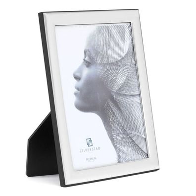 Zilverstad Bilderrahmen 13x18 cm silberner Fotorahmen Miro Silver Holzrückwand