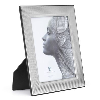 Zilverstad Fotorahmen 13x18 cm Miro Silver Bilderrahmen breite Leiste Holzrücken
