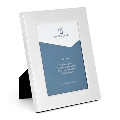 Zilverstad Bilderrahmen 13 x 18 cm versilbert Velours Fotorahmen & breite Leiste