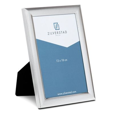 Zilverstad versilberter Fotorahmen 13x18 cm verziert Bilderrahmen Velours-Rücken