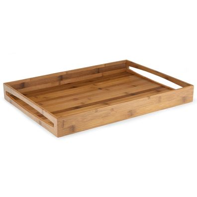 Leopold Vienna Holz Servier-Tablett 55x40 cm Frühstückstablett 2 Griffe seitlich