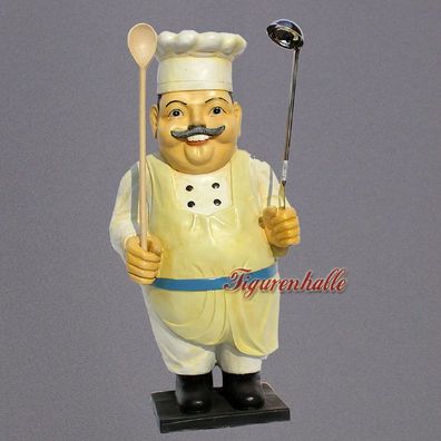 Witziger Koch Werbung Werbefigur Pommesbude Restaturant Imbiss Kundenstopper Figur