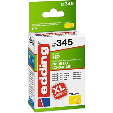 edding EDD-345 gelb Tintenpatrone ersetzt HP 951XL (CN048AE)