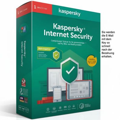 Kaspersky Internet Security 2026 1 -10 Geräte / 1 - 2 Jahre - versand Per E-Mail