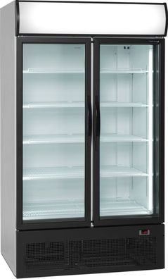 Glastürkühlschrank HL 1950 GL - 875 Liter, Umluft, LED-Beleuchtung