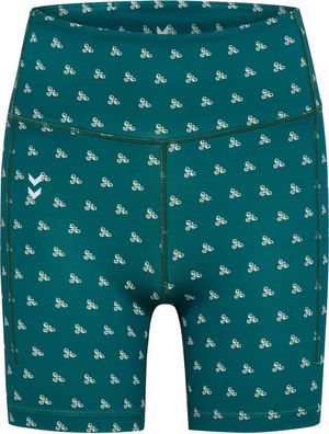 Hummel Damen Sportshorts Hmlhiit Aop Impact Hw Short Tights 232372