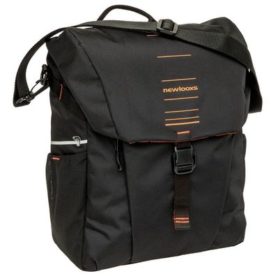 Einzeltasche New Looxs Vigo Single - 20 Liter - 30 x 19 x 40 cm - Schwarz-Orange