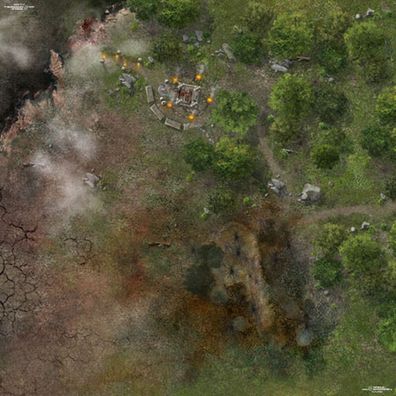 Spielmatte Opferstätte (90 x 90 cm)