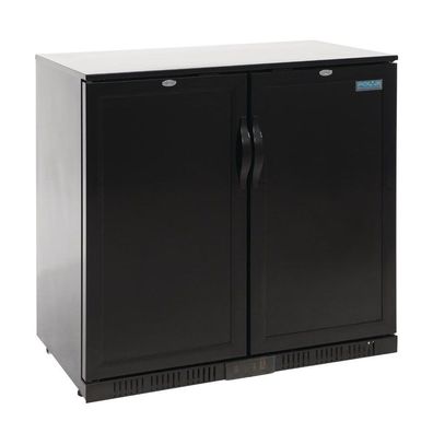 Gastronomie Barkühlschrank Polar Serie G, 2 Verdeckte Klapptüren, 208L