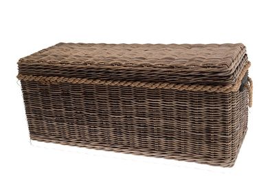 Korbtruhe Sitzbank Rattan 120cm