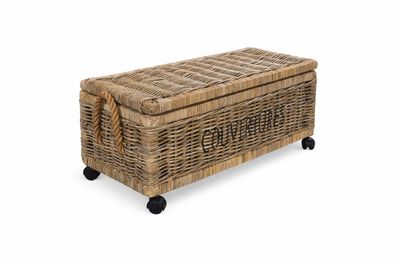 Korbtruhe mit Rollen Couvertures