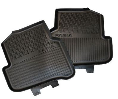 Original Skoda Fabia III (NJ) Gummifußmatten, hinten 6V0061551