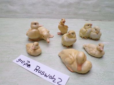 alte Hutschenreuther Germany Küken Enten gelb Ostern bis 7cm