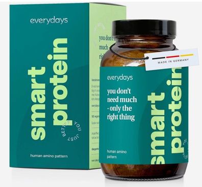 Everydays Smart Protein-180 Tabletten-Aminosäuren-Komplex-Vegan-Made in Deutschland