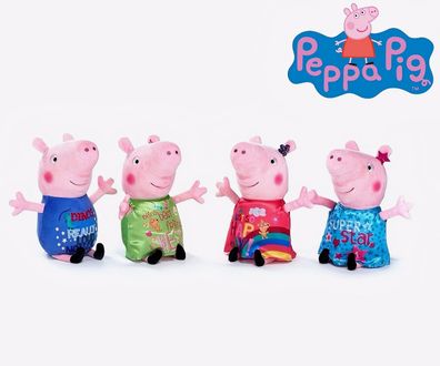 Peppa Pig Peppa Wutz Plüschfigur Plüsch Kuscheltier Sitzend Größe ca. 25 cm