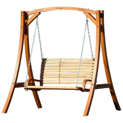 Design Hollywoodschaukel Gartenschaukel Hollywood Schaukel Holz Lärche KUREDO-OD