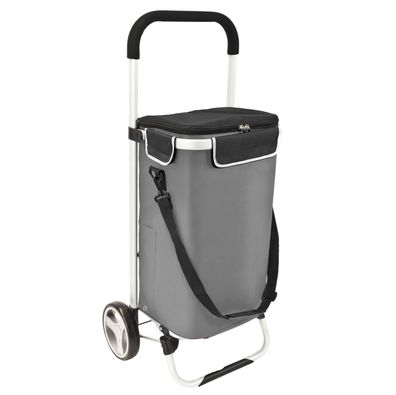 bremermann Einkaufstrolley Brinkum - 45 L Kapazität, Einkaufswagen in grau