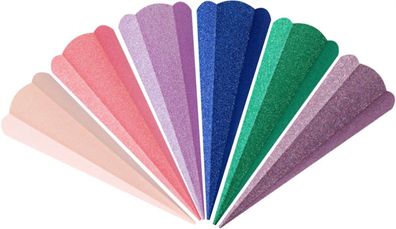 Geschwister Schultütenrohlinge Glitter, Einzelfarben, 41 cm, 400 g/m²