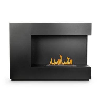 Ethanol Kamin freistehend schwarz – Standkamin 115 x 83,5 x 40,2 cm