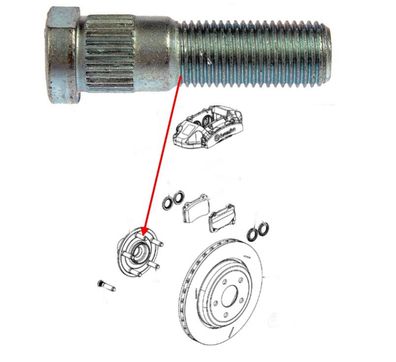 Radbolzen vorn/hinten 14x1.5 Dodge Charger, Challenger, Chrysler 300C Bj:05-23