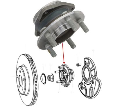 Radnabe / Radlager vorn Challenger, Charger, Chrysler 300C 2WD Bj:12-23