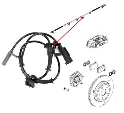 ABS Sensor vorne Dodge Charger, Challenger, Chrysler 300C Bj:15-23 (mit Heavy