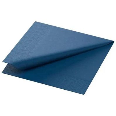 Duni Zelltuch-Serviette 24x24cm Dunkelblau, 1/4-Falz, 8x250 Stück
