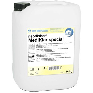 Neodisher MediKlar Special Reinigungsmittel 20kg Kanister Für Medizinische Geräte