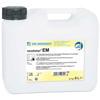 Neodisher EM Industriereiniger 5L Kanister, Materialschonend