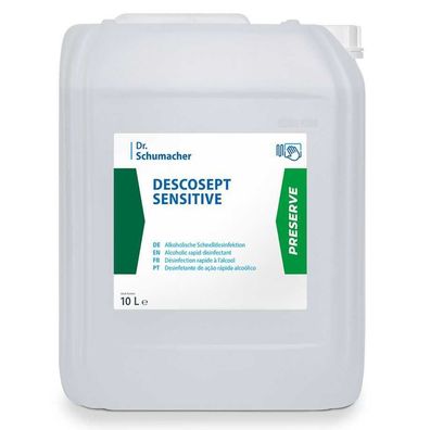 Descosept Sensitive Desinfektionsmittel 10L Kanister Für Empfindliche Oberflächen