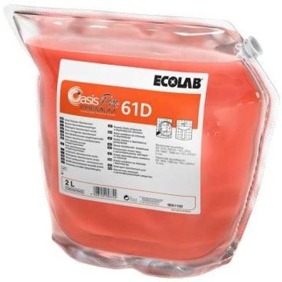 Desinfektionsmittel Oasis Pro 61D Premium 2L Beutel von Ecolab