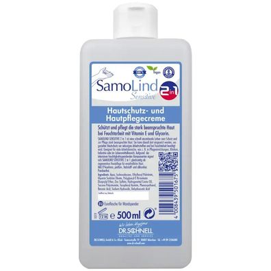 Samolind Sensitive 2in1 Shampoo & Conditioner 500ml Flasche Für Empfindliche Haut