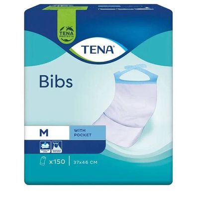 TENA Bib Schutzserviette S/M, 37x48cm, 150 Stück Packung