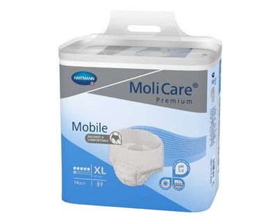 MoliCare Premium Mobile Inkontinenzhose XL, 6 Tropfen, 14 Stück
